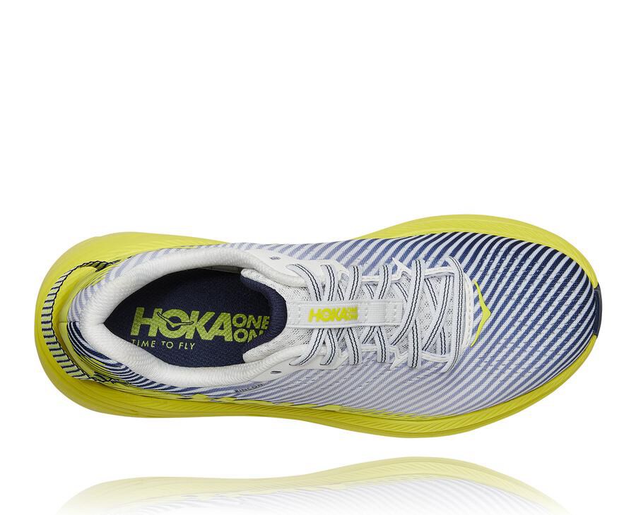 Hoka One One Hardloopschoenen Dames - Rincon 2 - Wit/Blauw - OW3154786